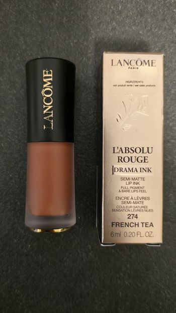 Lancome Rouge à lèvres Drama Ink Absolu 274 French Tea