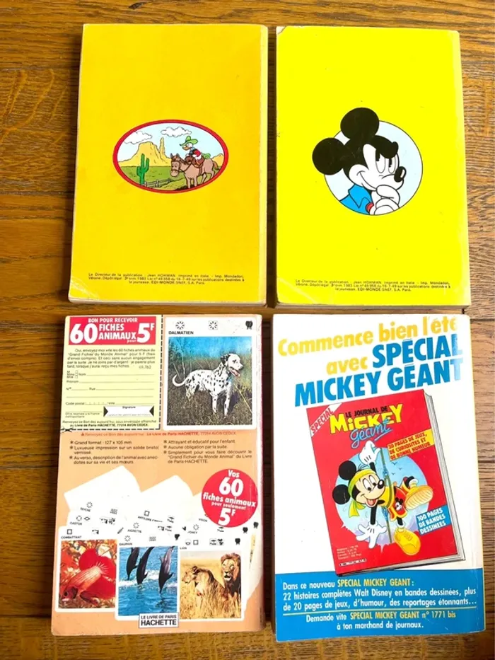 Lot de 4 Magazines Mickey Parade – Éditions Vintage Rares - photo numéro 3
