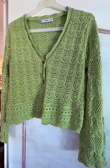 Gilet coton / crochet Mango taille L