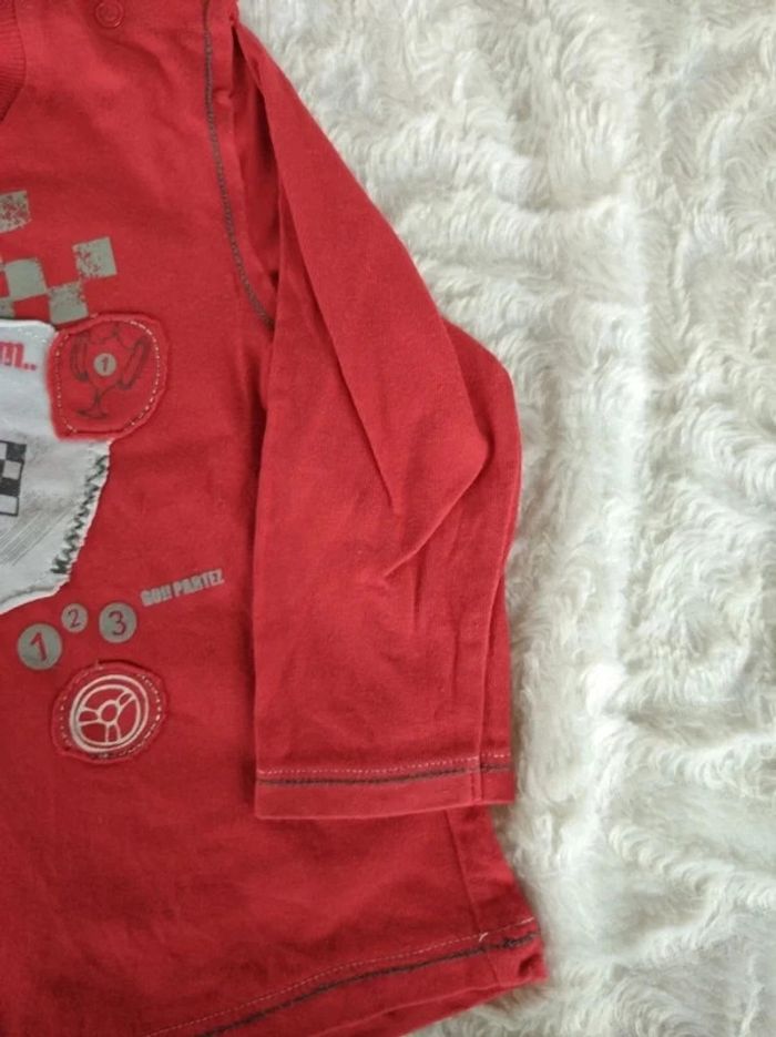 Tee shirt chemise manches longues Garçon 18 mois Orchestra 100% coton course de voitures - photo numéro 5