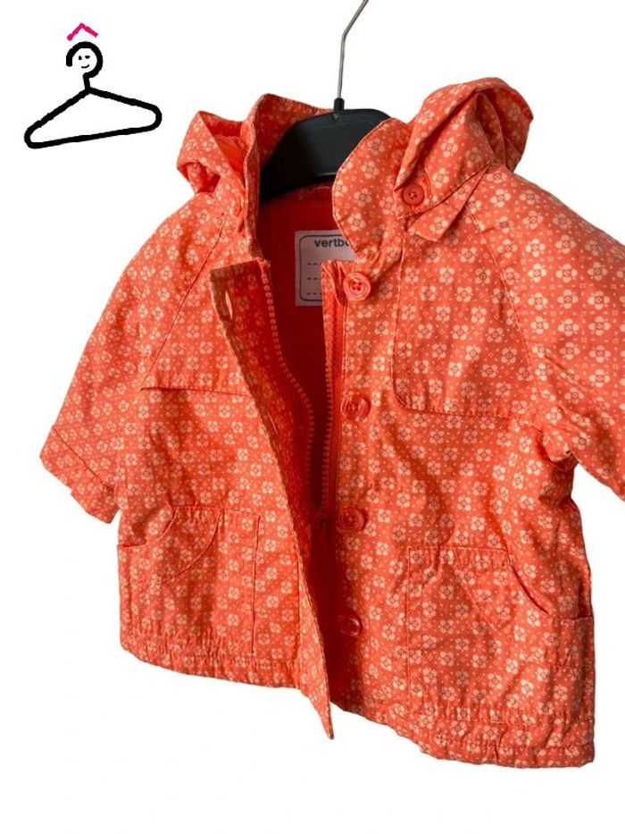 Veste corail coupe-vent déperlante - Vertbaudet 6 mois - photo numéro 3