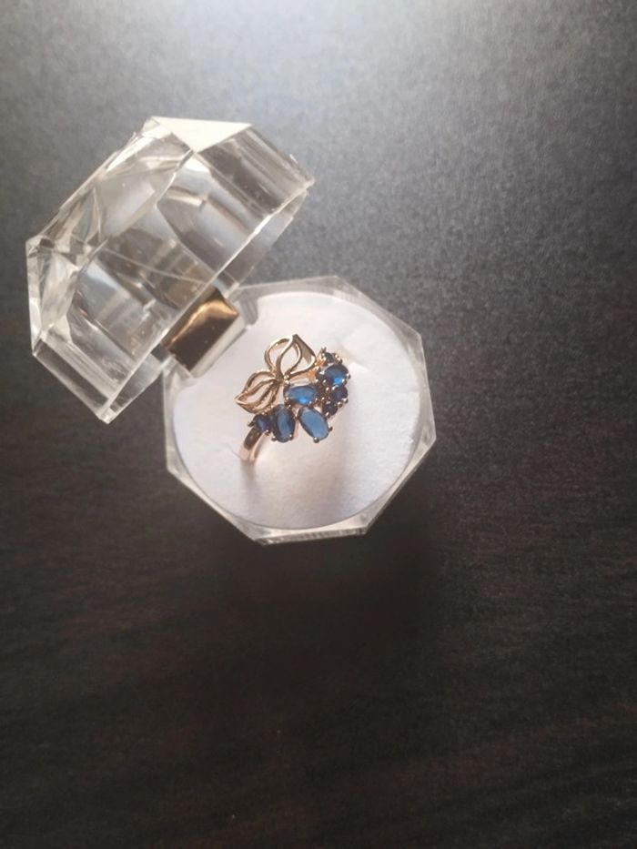 Bague vintage fleur avec coffret - photo numéro 3