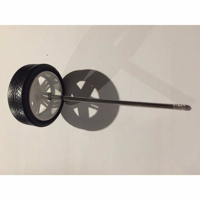 roue jante pneu avec axe Volkswagen Touareg Parotech norev 1/18 1/18e 1/18ème - photo numéro 3