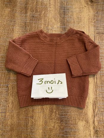 Pull en maille taille 3 mois Kiabi