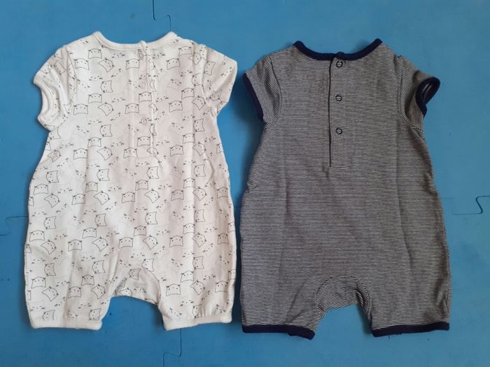 Lot de 2 barboteuses 1mois - photo numéro 2