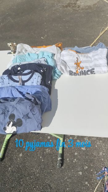 Pyjama fin garçon 3 mois