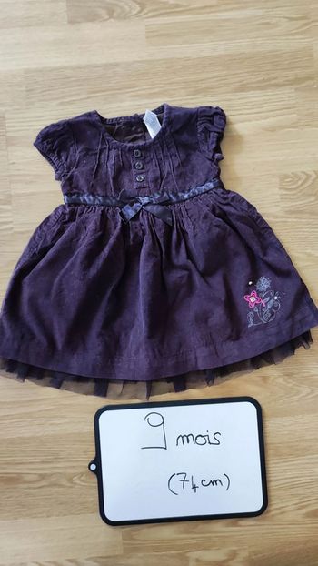 robe taille 9 mois 74 cm