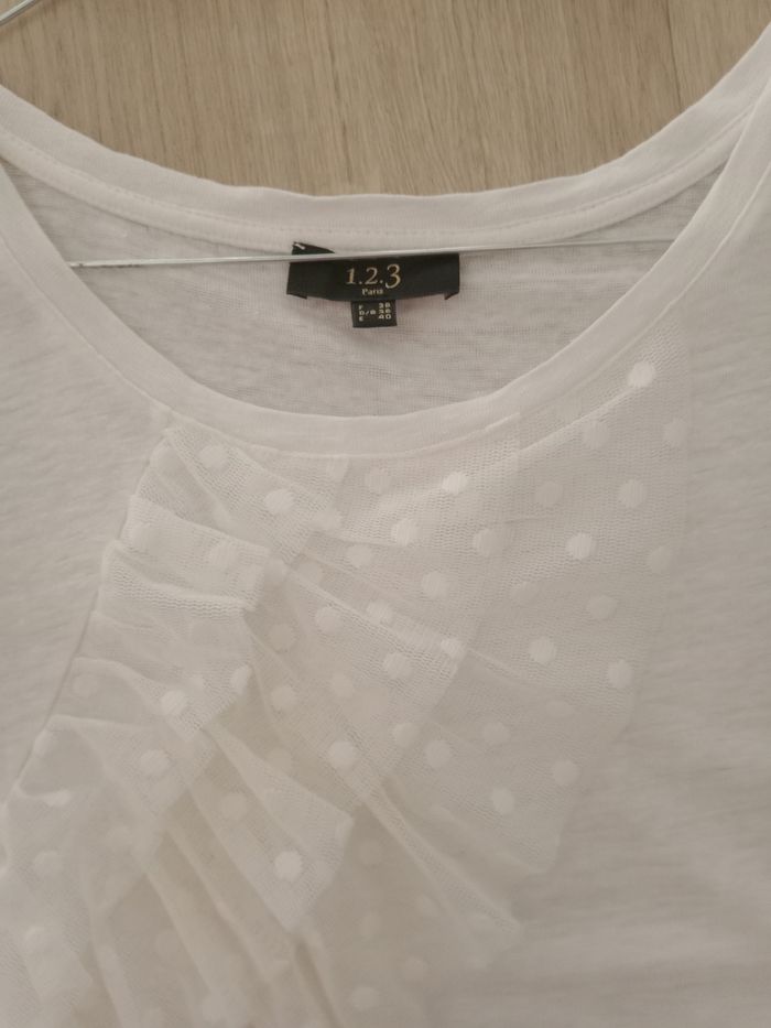 Tee shirt lin crème Maison 123 - photo numéro 3