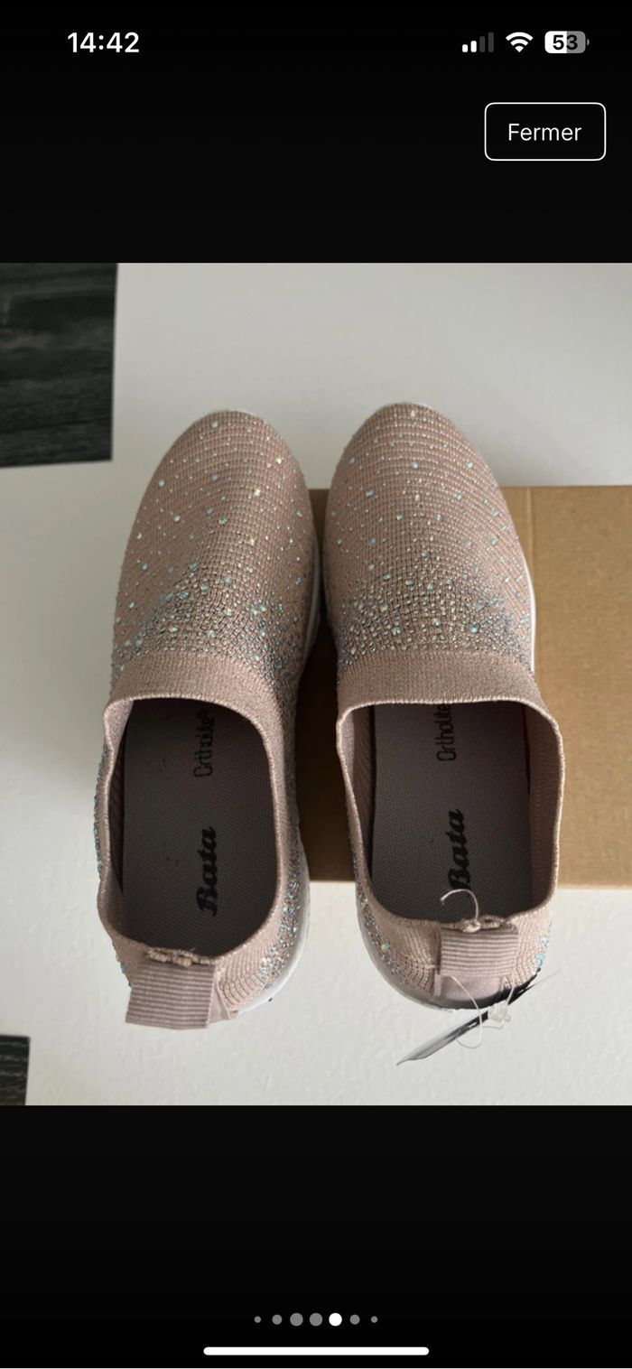 Baskets à paillettes Bata 37 neuves - photo numéro 6