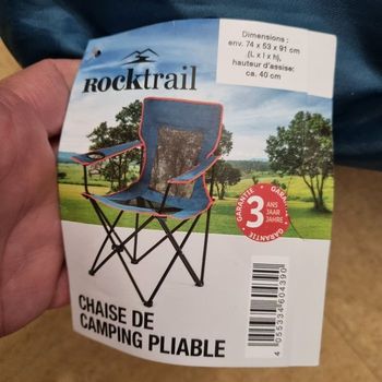 chaise de camping - NEUF ( m 'en reste 2 de dispo si besoin de 2 )