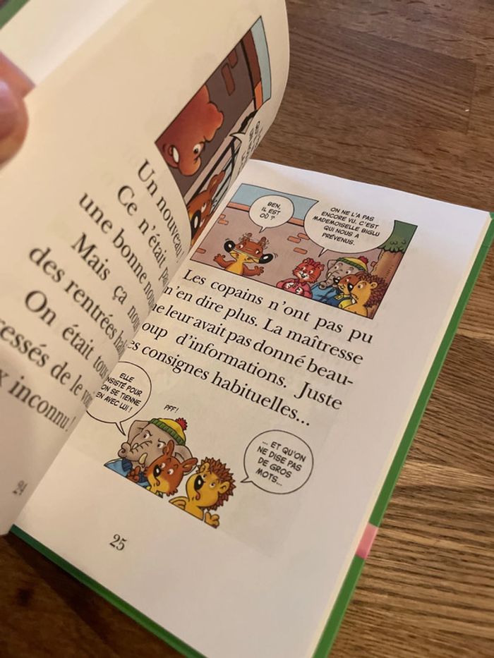 Livre La bibliothèque Rose Mini Loup au tableau ! - photo numéro 7