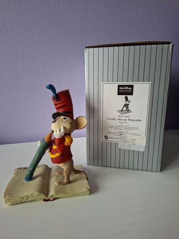 Figurine Walt Disney Archives Collection Timothy Mouse Maquette numérotée. 