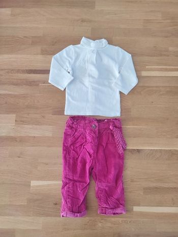 Ensemble (sous pull + pantalon) bébé fille 6 mois