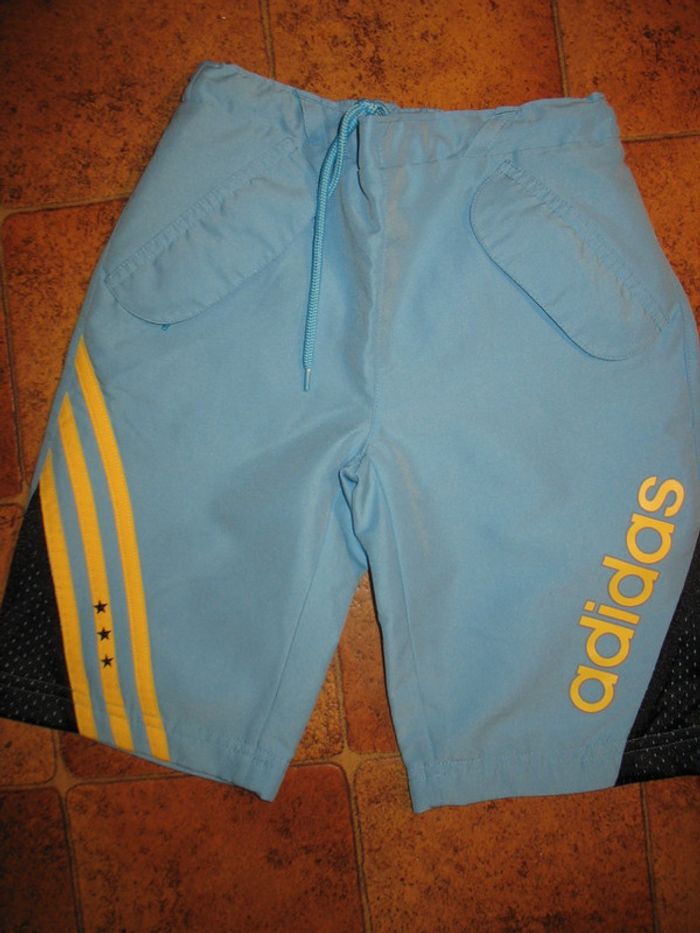 BERMUDA BLEU TURQUOISE GARÇON "ADIDAS" - 3 ANS - n°01 - photo numéro 1