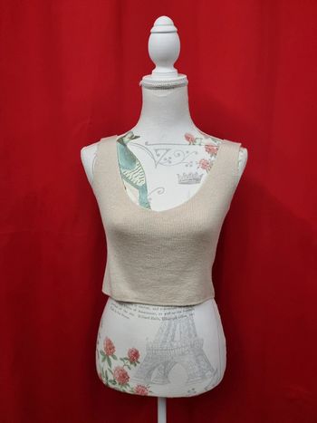 Top court maille fine * beige * taille 40