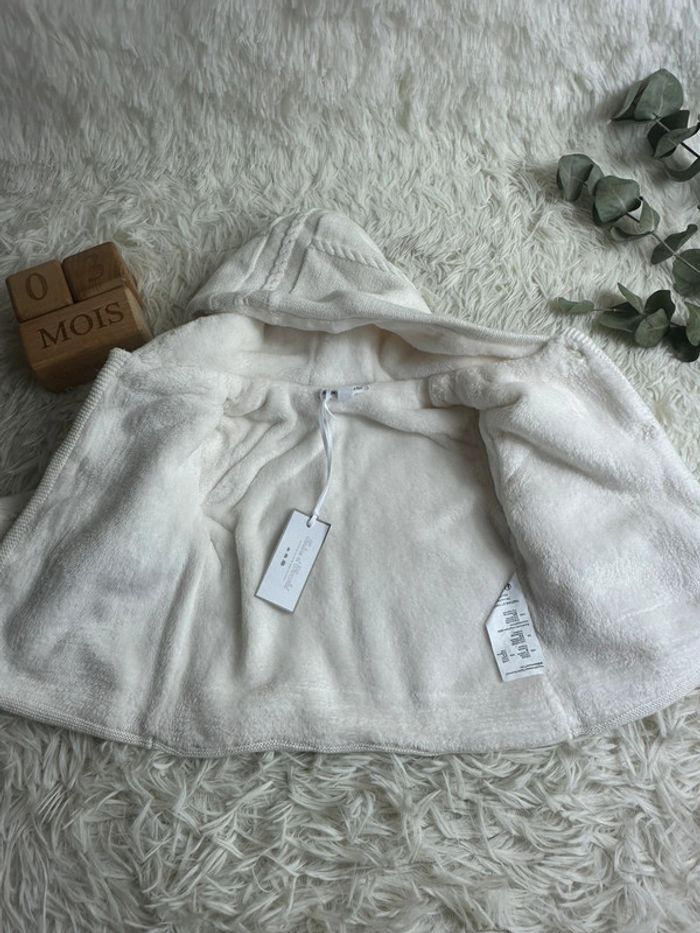 Manteau maille tartine et chocolat taille 3 mois - photo numéro 4