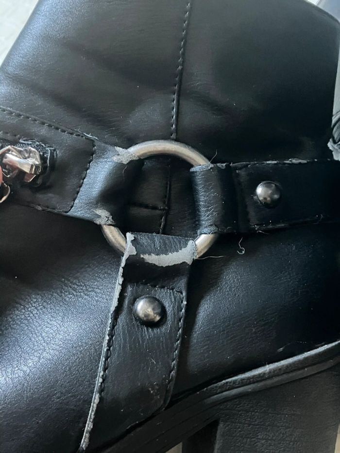 Bottines talons épais style rock chunky 40 - photo numéro 7