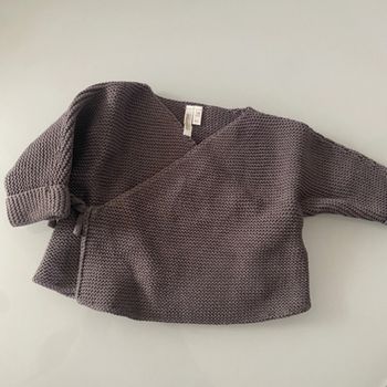 Gilet maille naissance