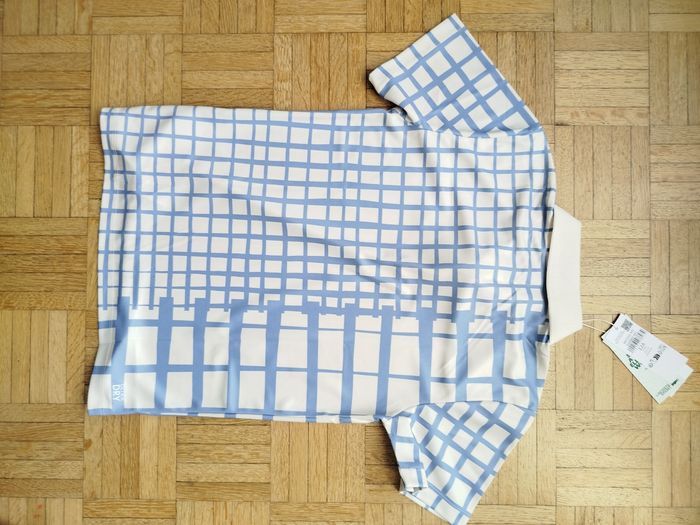 Polo blanc bleu Lacoste garçon 12 ans neuf - photo numéro 5