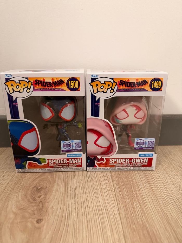 Duo Funko Pop! Spider Gwen & Spider Man (Miles Morales) - photo numéro 2