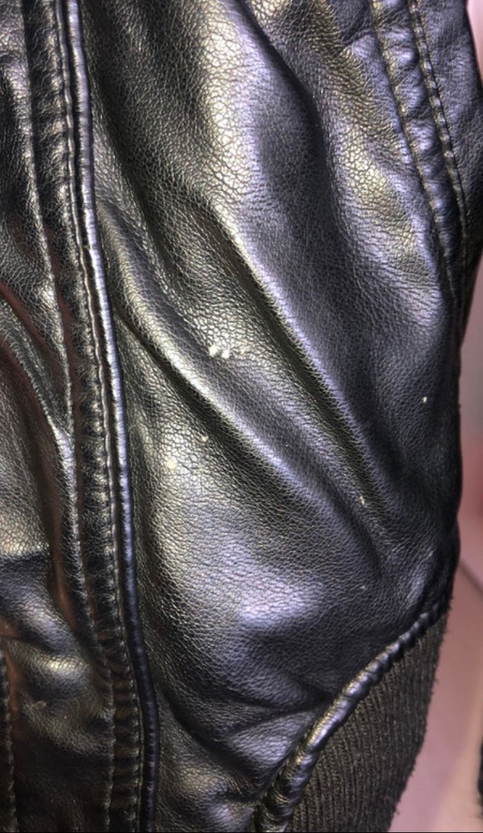 Veste en cuir à fourrure - photo numéro 8