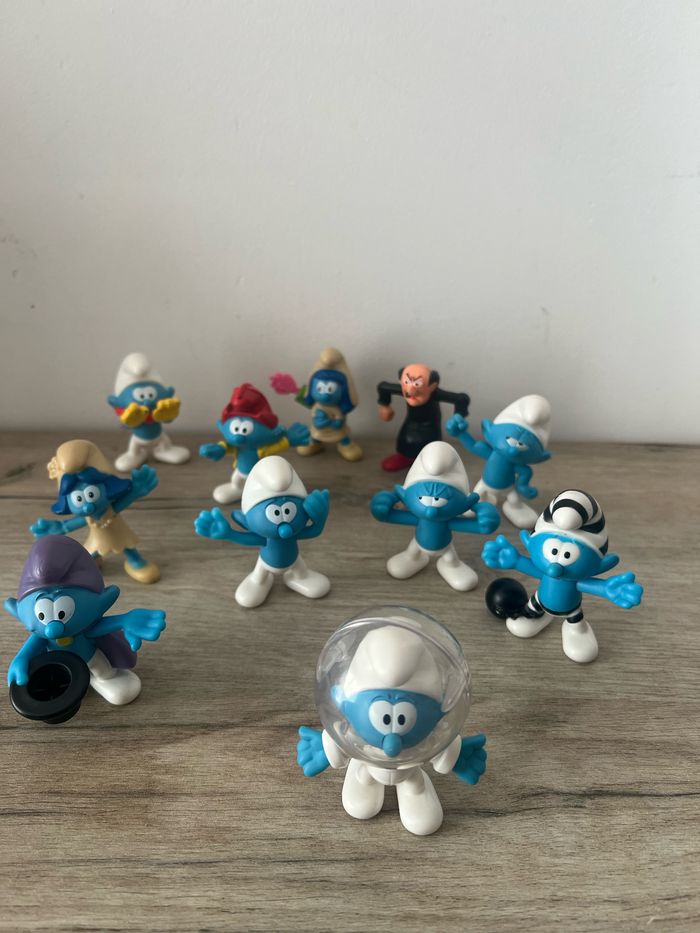 Lot de 11 figurines Schtroumpfs – Happy Meal McDonald’s 2018 – Édition 60e anniversaire - photo numéro 7