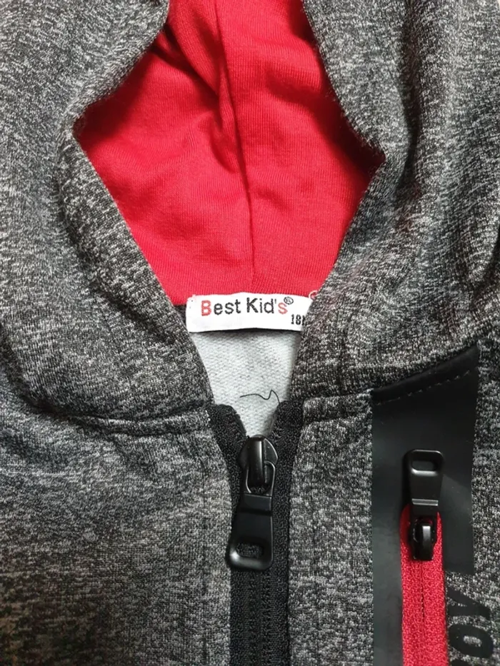 Lot de 3 vestes à capuche 18 mois - photo numéro 2