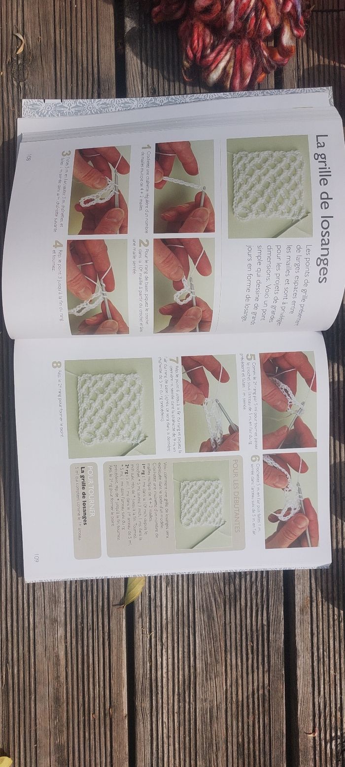 Lot pelotes crochet livre apprentissage - photo numéro 5