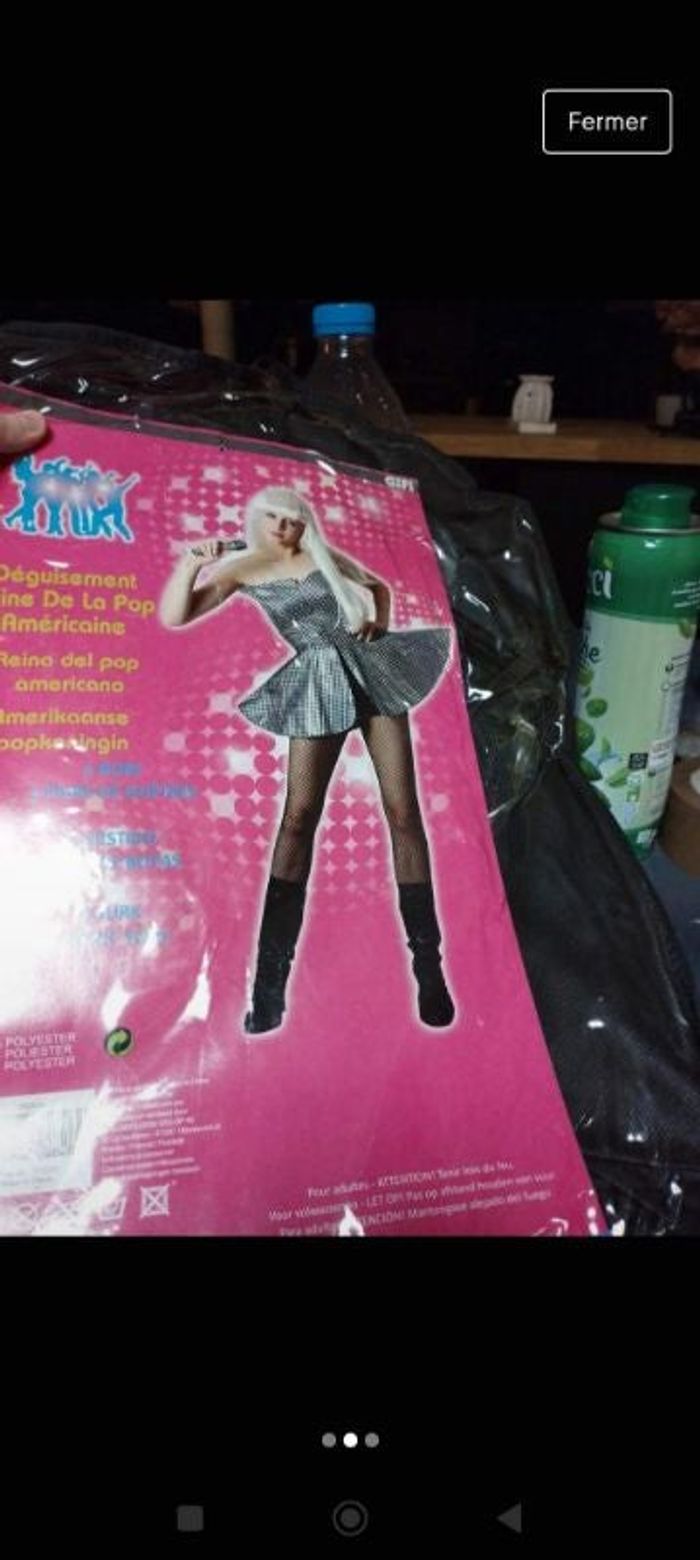 Déguisement reine de la pop