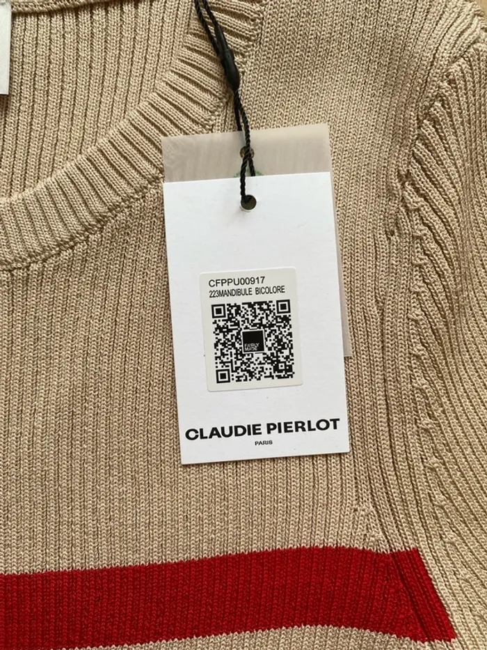 Pull marinière rayé Claudie pierlot - photo numéro 3