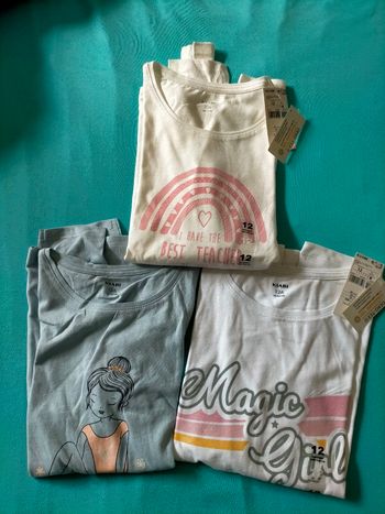 Lot 3 t-shirt 12 ans