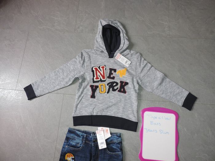 ensemble tape à l'oeil taille 8 ans jeans slim - photo numéro 2