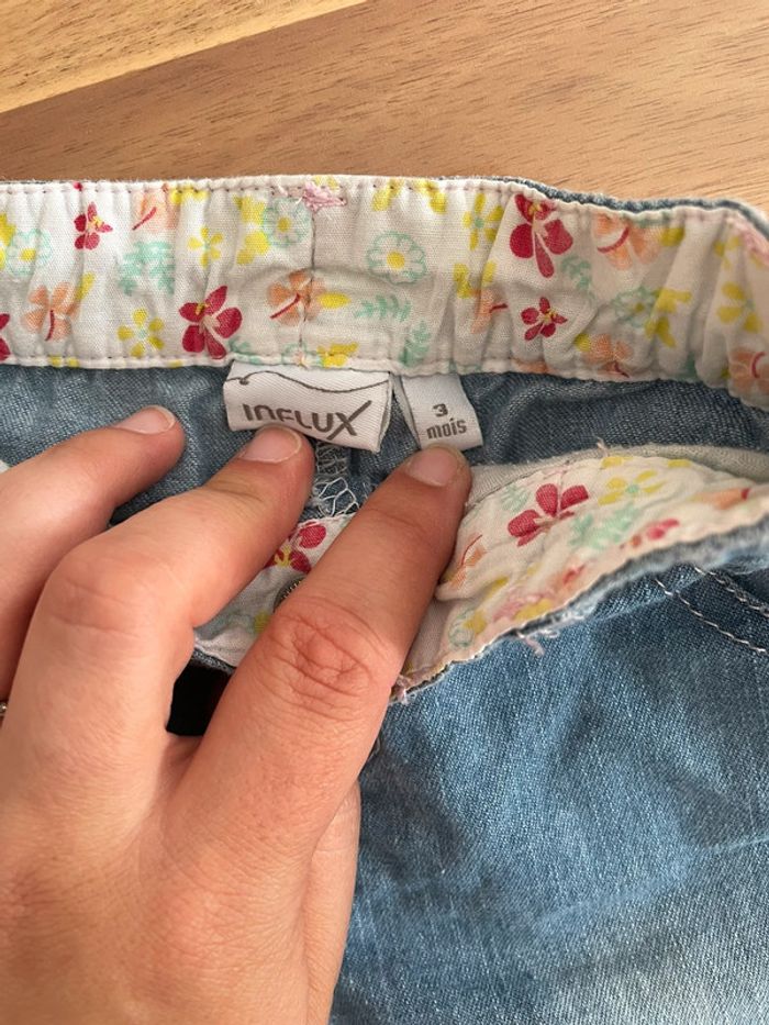 Pantacourt en jean - photo numéro 3