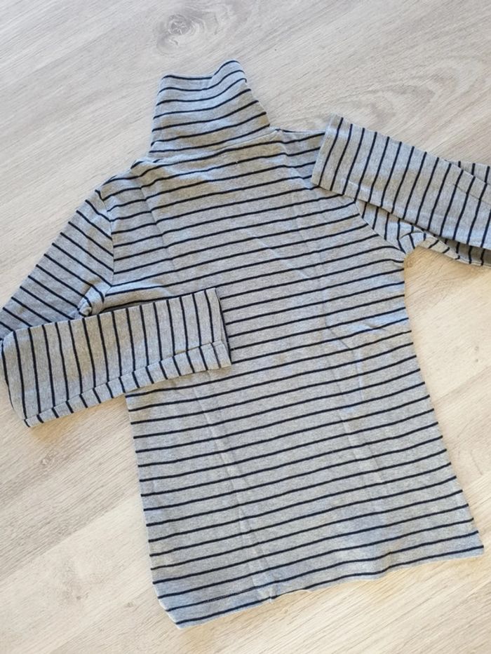 Sous-pull mixte gris et bleu marine 12 ans - photo numéro 4