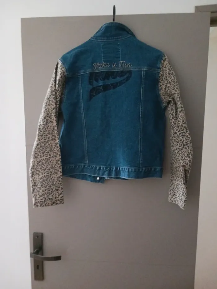Veste en jean fille 14 ans IKKS Neuf avec étiquette - photo numéro 3