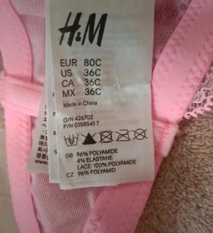 Ensemble lingerie rose clair H & M Neuf - photo numéro 5