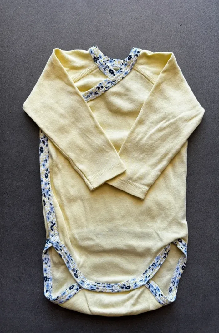 Body croisé jaune - 3 mois