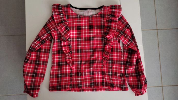 Blouse à carreaux T.6 ans