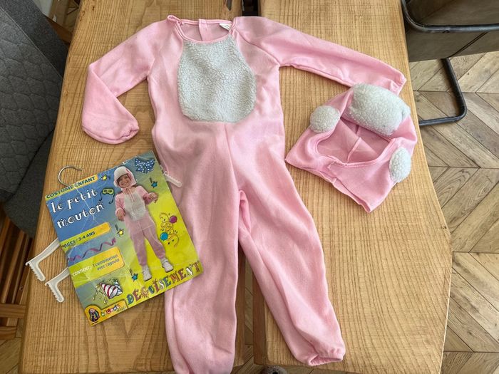 Ensemble déguisement costume rose mouton fille 3-4 ans 3 4 - photo numéro 4