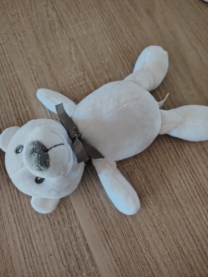 Petit nounours blanc - photo numéro 2