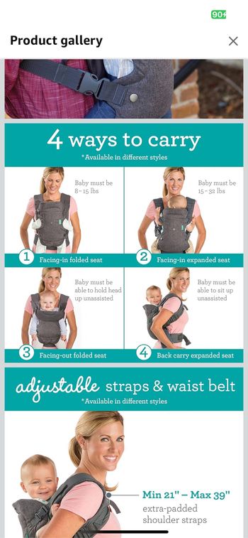 Infantino - Porte-bébé 4 en 1 Flip