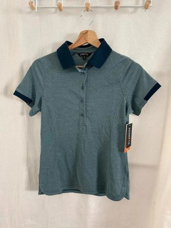 Polo gris et bleu