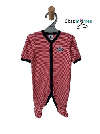 Pyjama coton milleraies rouge - Petit Bateau 1 mois (54cm)