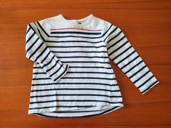 T-shirt manches longues marinière 18mois