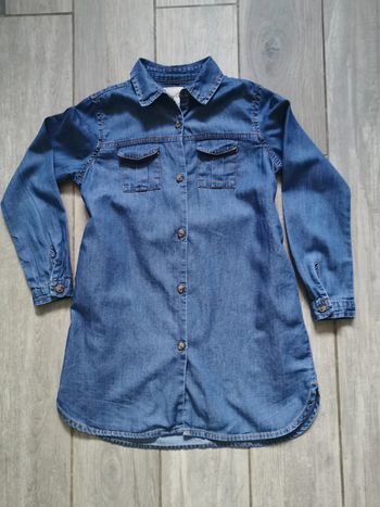 Robe chemise en jean 7-8 ans Denim & Co.