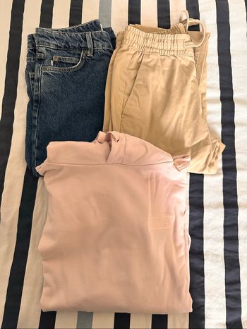 Lot pantalons + sweat à capuche homme Bizzbee