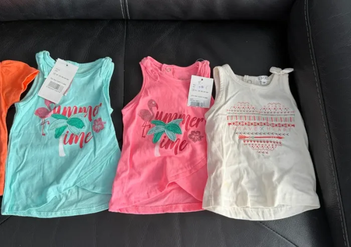 Lot t-shirt bébé 3 mois - photo numéro 3