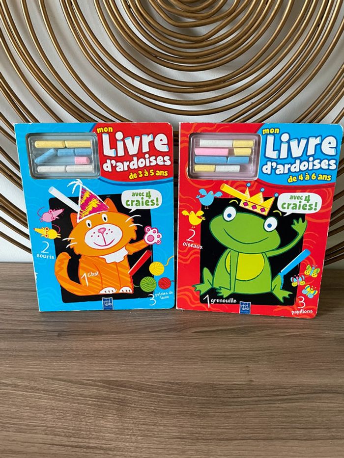 Lot de 2 livres ardoises Yoy books