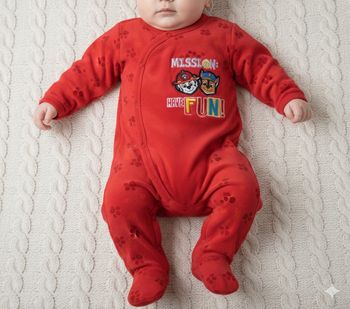 Pat Patrouille FUN pyjama grenouillère bébé rouge