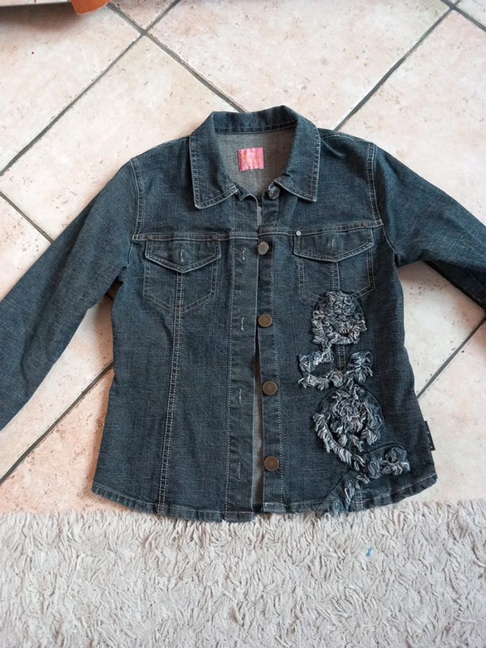 🎀veste jeans noir T36